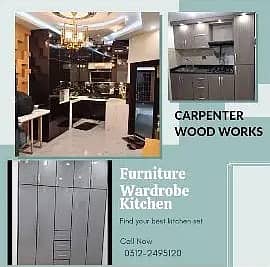 Wood Works/Cupboard/Wardrobe/Kitchen Cabinet/Media Wall/Repair service 7