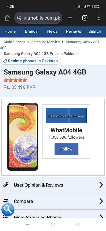 Samsung Galaxy A04 4/64GB,*Shadi Pr Gift Mila Box Pack haA,* 2