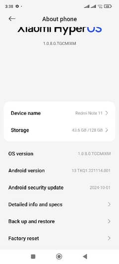 redmi note 11 double sim PTA approved ha 6ram 128 memory 03149928979