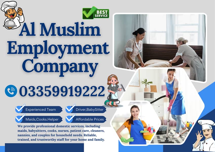 Home Maid | Cooks | Helper Driver | Baby Seater | Maid | House Maids 1