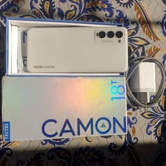 Tecno camon 18T with complete accessories