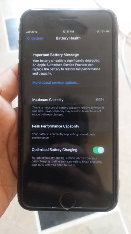 Iphone 7 plus 32gb Non PTA sim working  ( single show ) 2