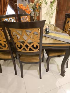 6 chairs dining table/stylish dinning table/wooden dining table/furnit