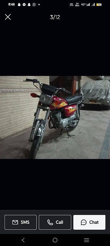 Honda 125 Karachi number 8