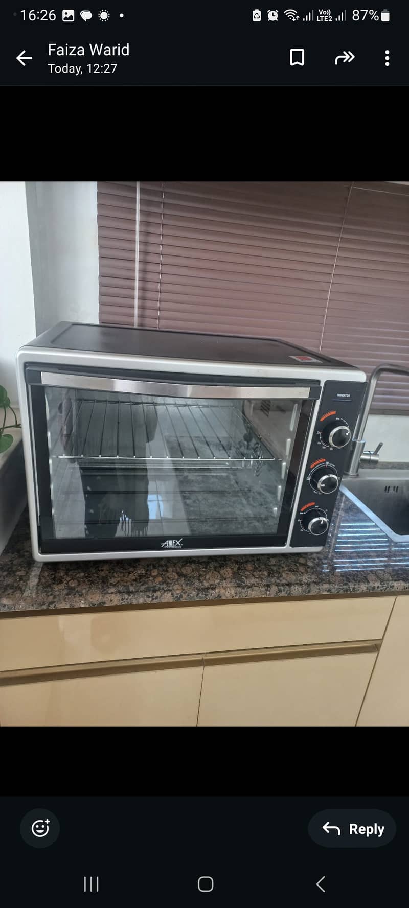 Anex oven toaster Jumbo size AG 3070 1