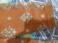 3psc organza embroided dress