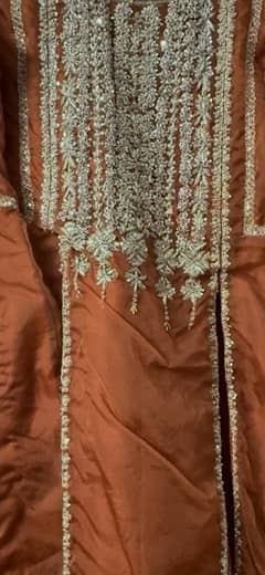 3 piece very beautiful  unused rusty colour suit