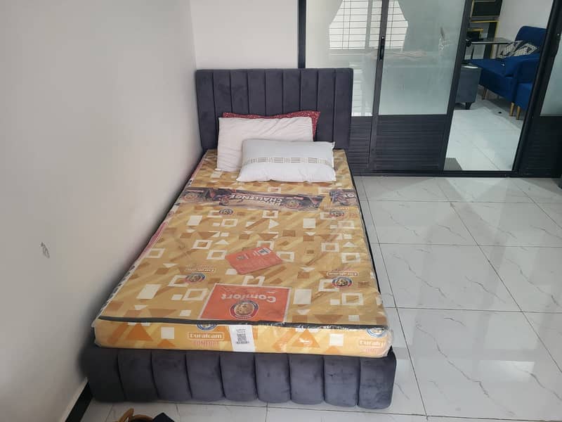 2 single bed For sale with matress| Sofa set for sale new 85000/-Rupee 0