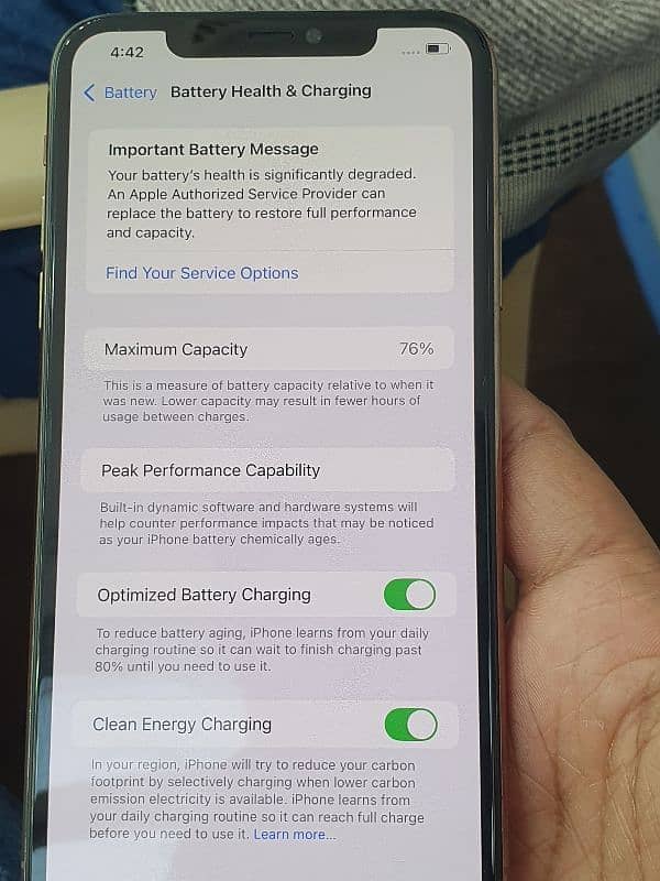 IPhone 11pro max 256GB factory battery original face ok true tone ok 7