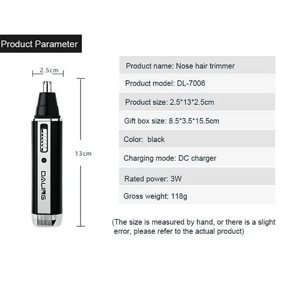 Nose & Ear Trimmer 2in1 , Nose trimmer, beard trimmer 1