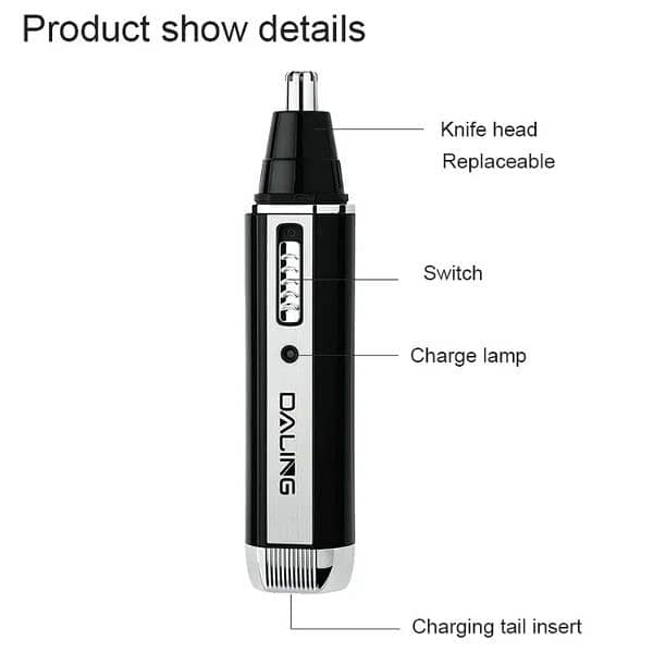 Nose & Ear Trimmer 2in1 , Nose trimmer, beard trimmer 3