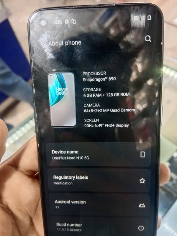 OnePlus n10 5G 6gb 128gb good condition 6