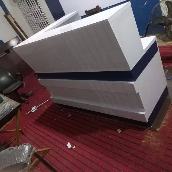 office reception counter, cash counter, office table, chair , cubicle 18