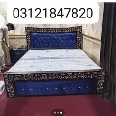 Double bed/King size bed/Dressing table/Bed set/Wooden bed/Furniture