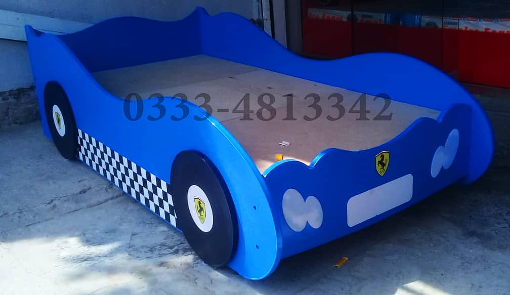 (READY STOCK) Brand New Single Car Bed for Boys, Children Beds Sale 0