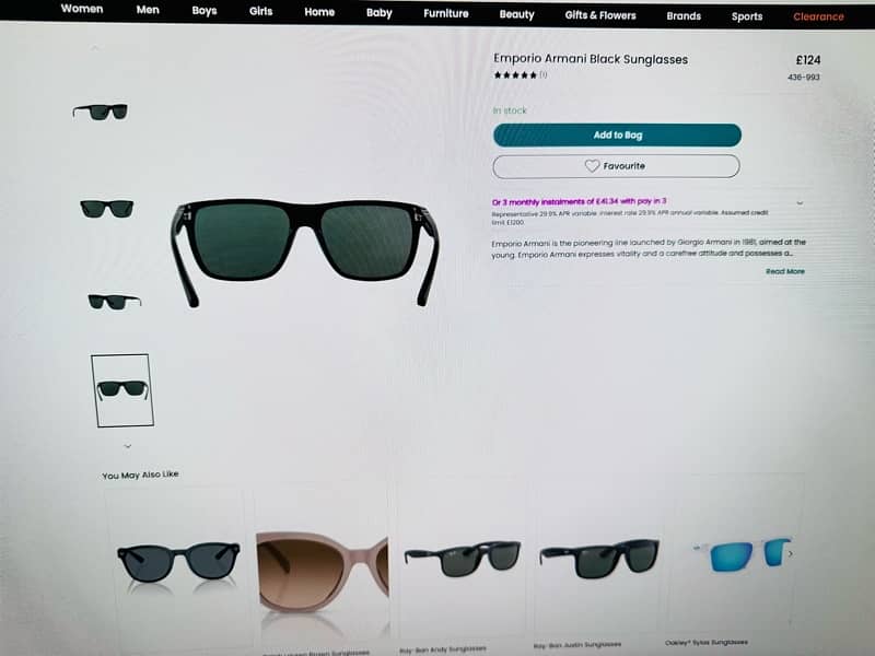 BRAND NEW EMPORIO ARMANI SUNGLASSES 4