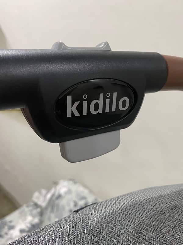 Kidilo Baby Stroller/Pram Grey Color 4