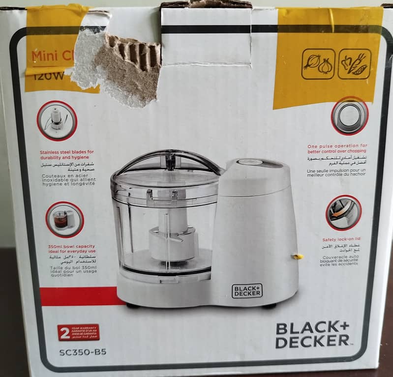 Black and decker electric chopper 2
