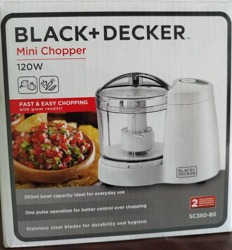 Black and decker electric chopper 3