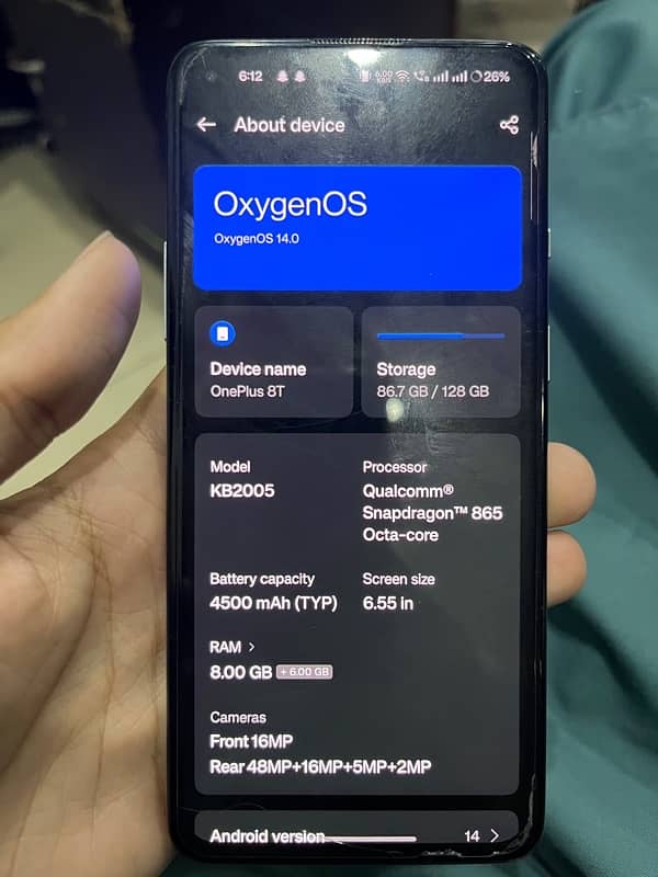 oneplus 8t 8/128 1