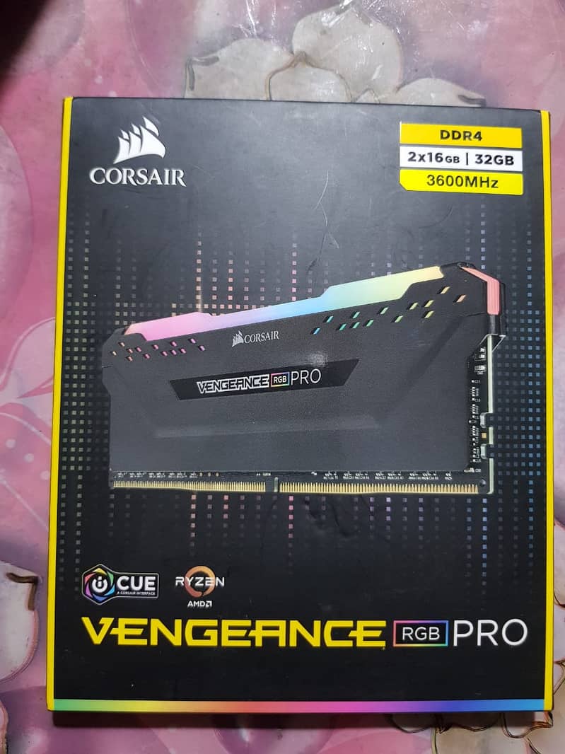 MOBO + Ryzen 5600X and Brand New RGB RAM DDR4 and Used RGB RAM DDR4 3