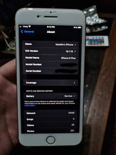 Iphone 8 plus 64GB PTA approved