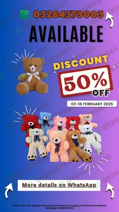 Imported Teddy Bears | Valentine Day | small/medium, large | Toys |