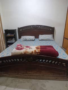 wooden bed