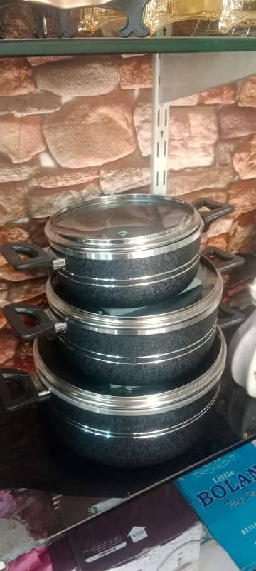 "Black Stone 16/. . . /24-Piece Non-Stick Cookware Set – Premium Quality 2