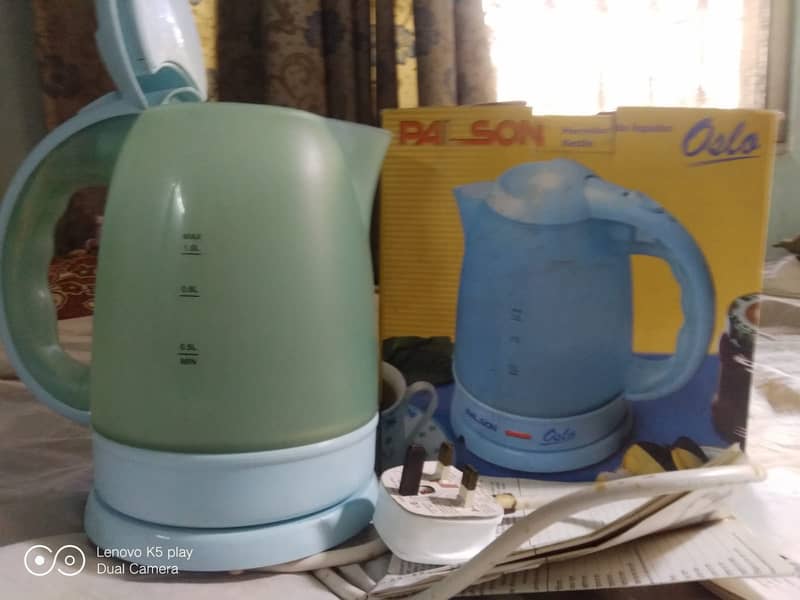 PALSON OSLO Electric Kettle 1 litre (Transparent)  Made in Spain 16