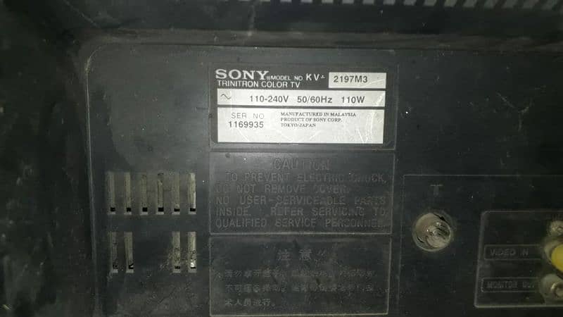 Sony TV trinitron 3 syste super dual sound original 4