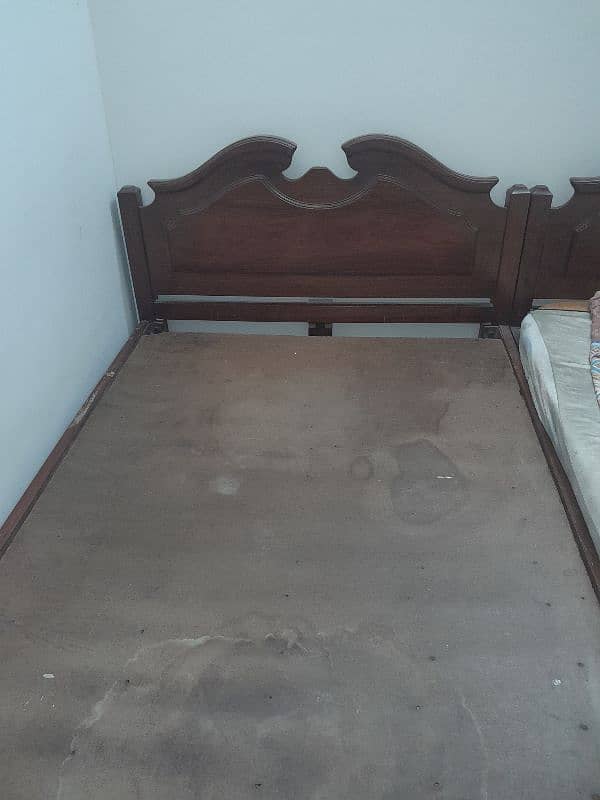 Wooden Single large side 2 beds 2