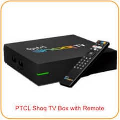 SHOQ ptcl tv box with voice command control in a reasonable price