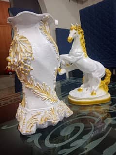 vase and decoration horse