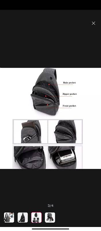 Mens Hand bags Crossbody Pouch Waist Bag 2