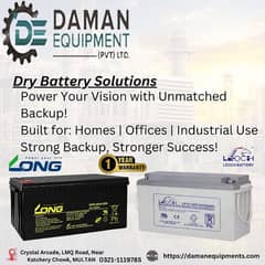 Dry and Gel battery 100 ah