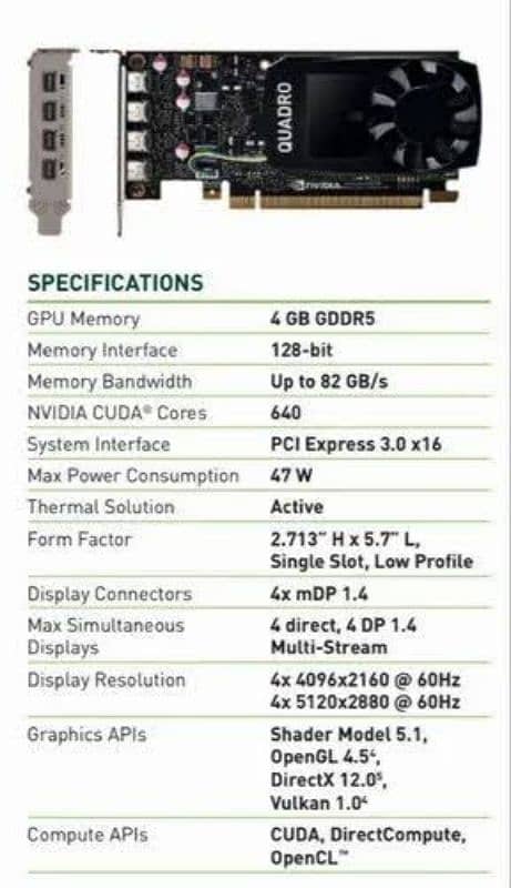 Nvidia Quadro P1000 4