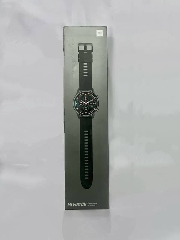 Mi Watch Color With Complete Box - Powder Blue Strap 1