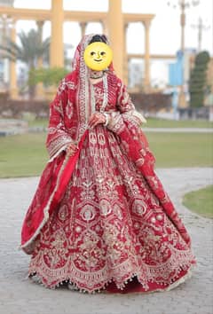 MNR Red bridal Lehenga