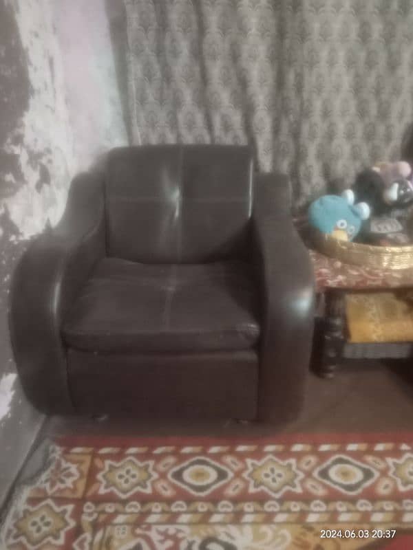 rexine 5 seater Sofa set 3