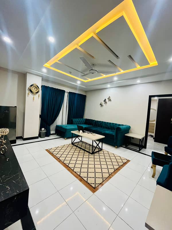 PERDAY 2 BED LUXERY FURNISHED APPARTMENT FOR RENT BAHRIA TOWN PHASE 8 12