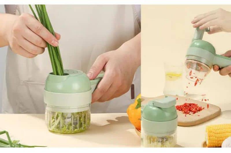 electric Handheld Cooking Hammer Food Chopper Rechargeable 0