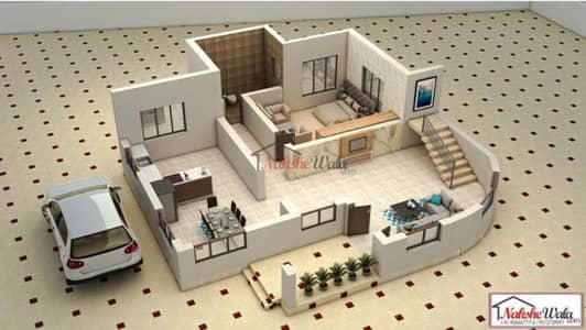 2D,3D house ,office maps (Naqsha)