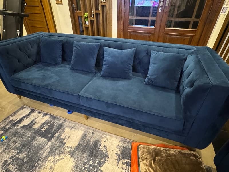 6 seater brand new sofa hardly use some days selling due to space issu 5