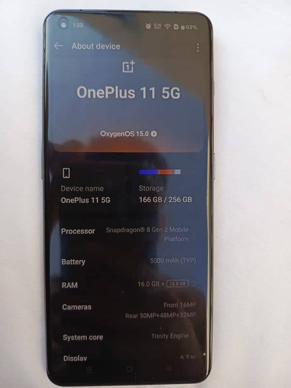 ONEPLUS 11 5G 16/256 2