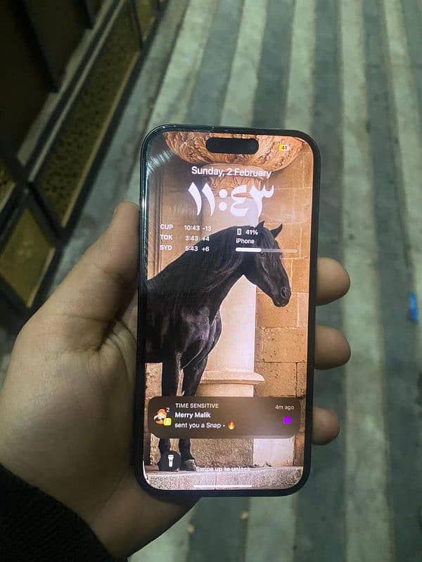 Iphone 15 pro Black Color J. V Contact:- 03464019121 0