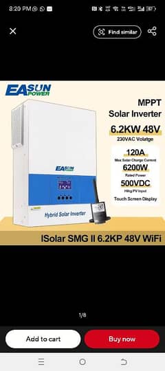 EASUN 6.2 KW Hybrid Solor Inverter