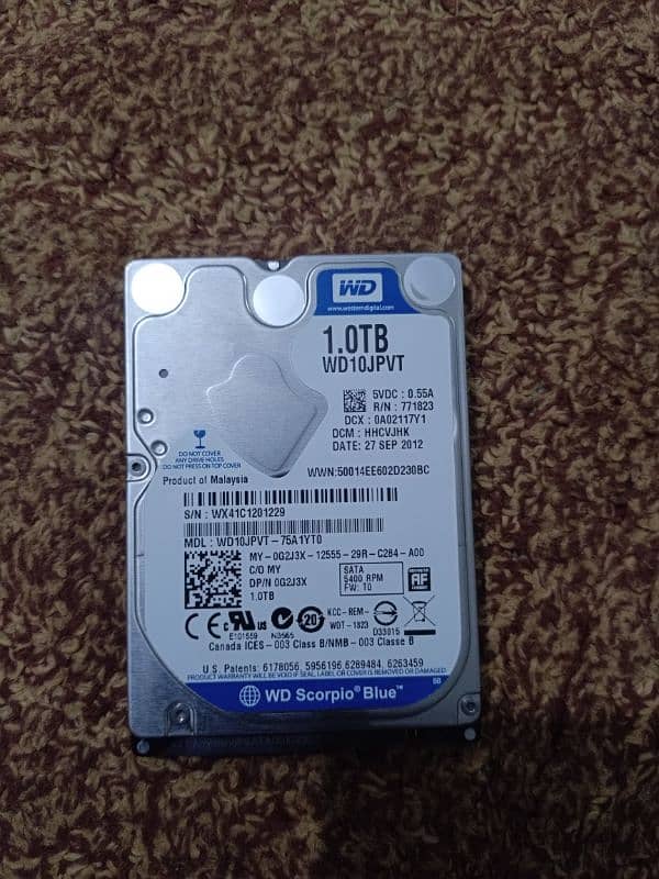 WD 1TB Harddrive for Laptop | Laptop Harddrive | 1