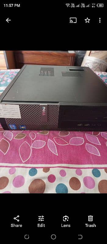 dell i3 2nd generation desktop cpu no ram no hard disk only box 0