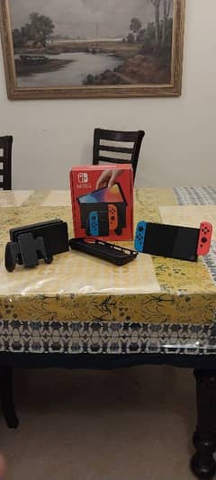 nintendo switch oled only used for one year. Good price